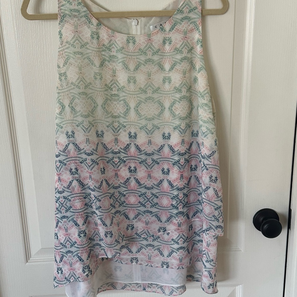CAbi Multicolor Patterned Tank Top